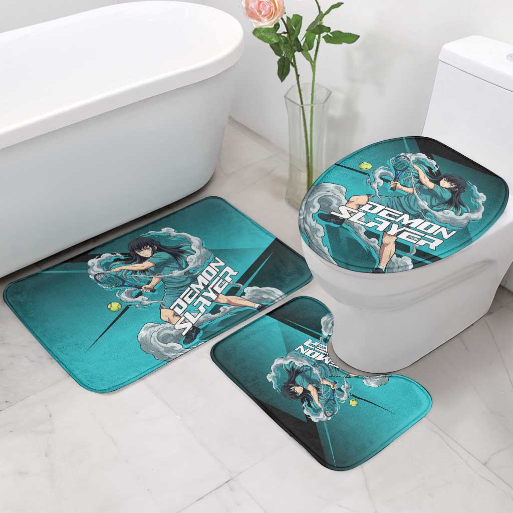 Muichiro Tokito Mist Hashira Bathroom Set Sporty Anime Mashup Style