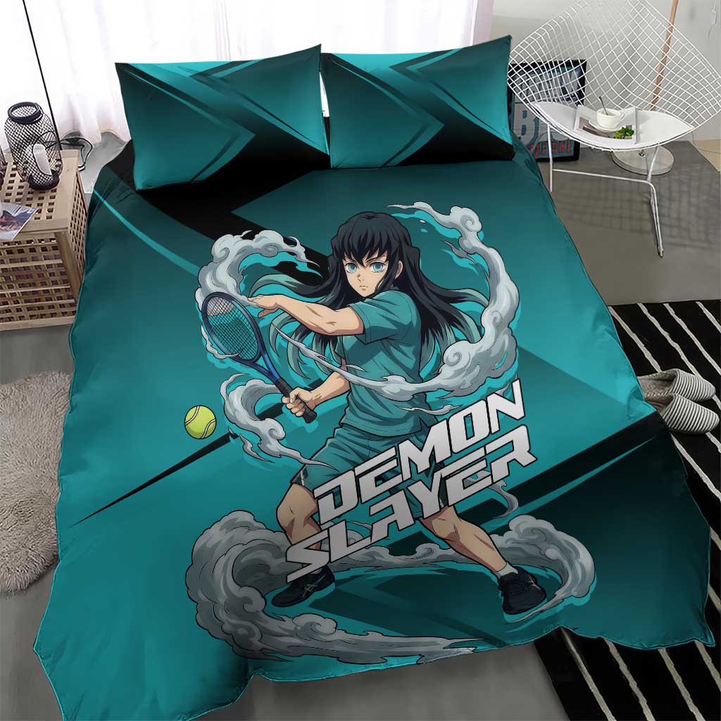 Muichiro Tokito Mist Hashira Bedding Set Sporty Anime Mashup Style