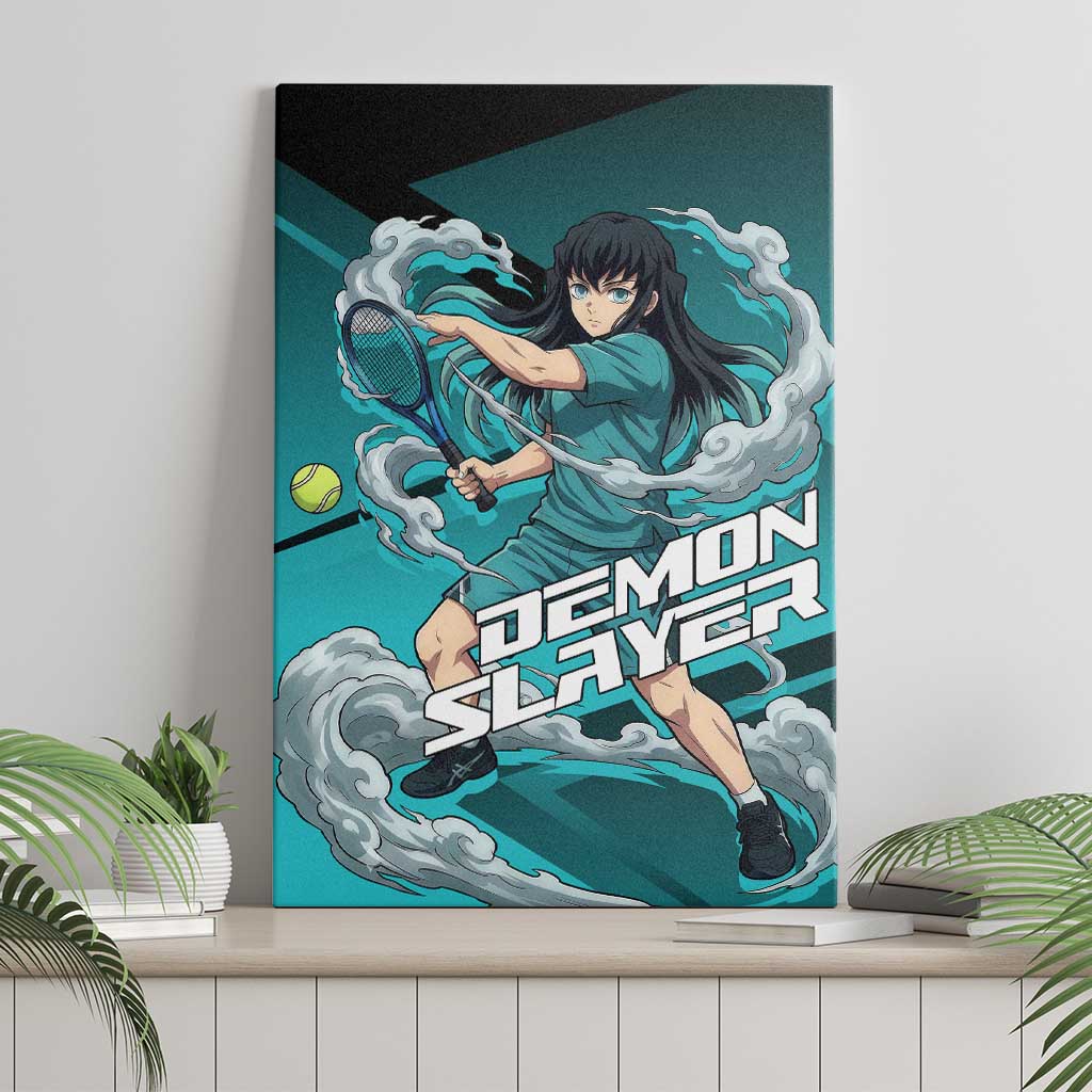 Muichiro Tokito Mist Hashira Canvas Wall Art Sporty Anime Mashup Style