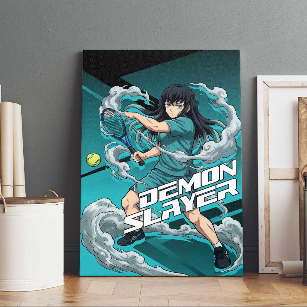 Muichiro Tokito Mist Hashira Canvas Wall Art Sporty Anime Mashup Style