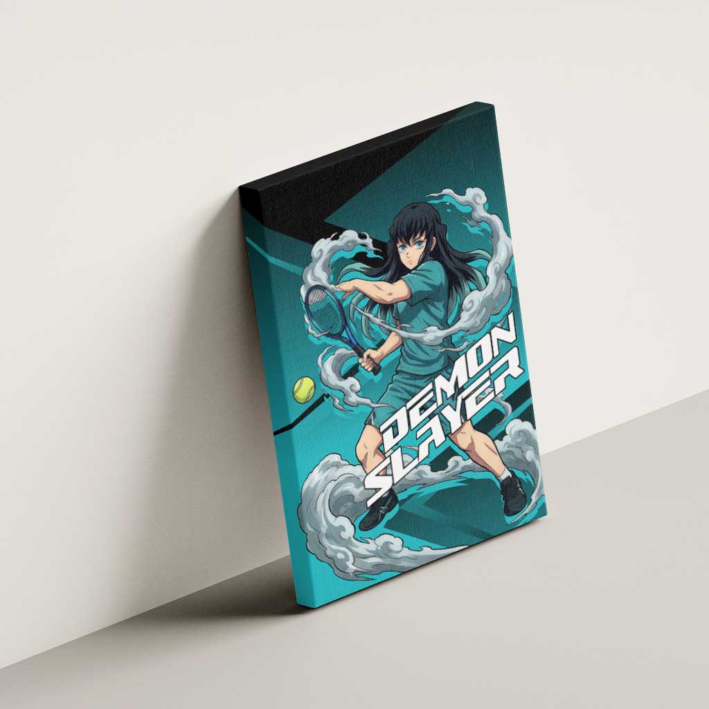 Muichiro Tokito Mist Hashira Canvas Wall Art Sporty Anime Mashup Style