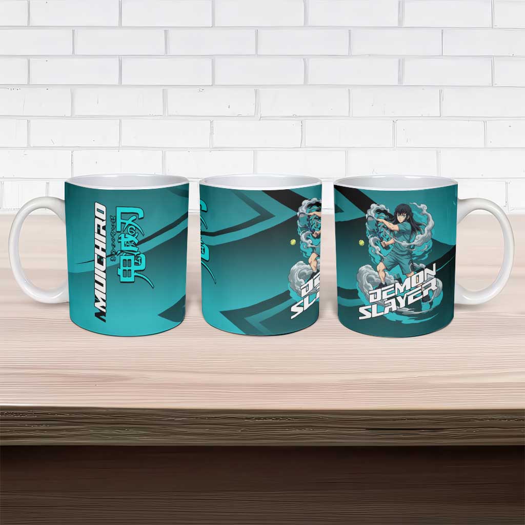 Muichiro Tokito Mist Hashira Ceramic Mug Sporty Anime Mashup Style
