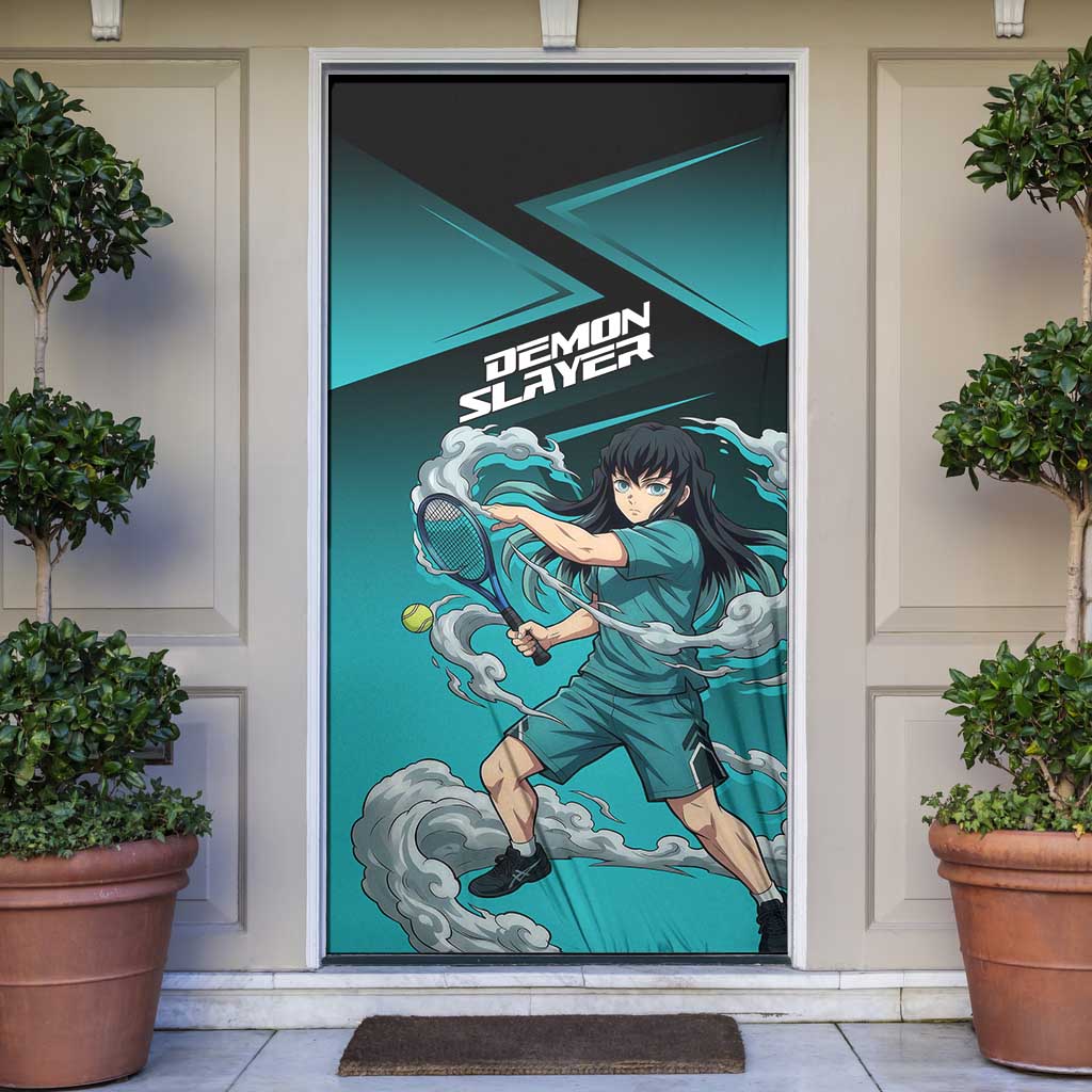 Muichiro Tokito Mist Hashira Door Cover Sporty Anime Mashup Style