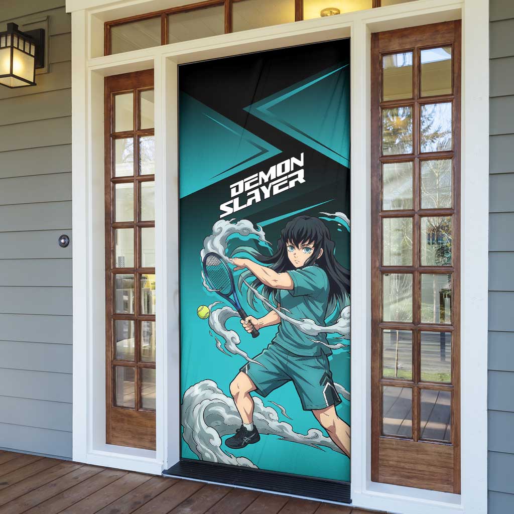 Muichiro Tokito Mist Hashira Door Cover Sporty Anime Mashup Style
