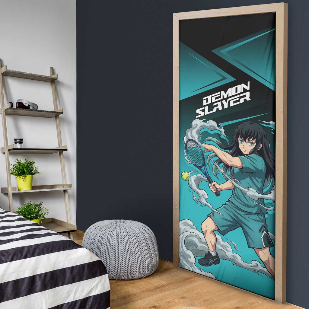 Muichiro Tokito Mist Hashira Door Cover Sporty Anime Mashup Style