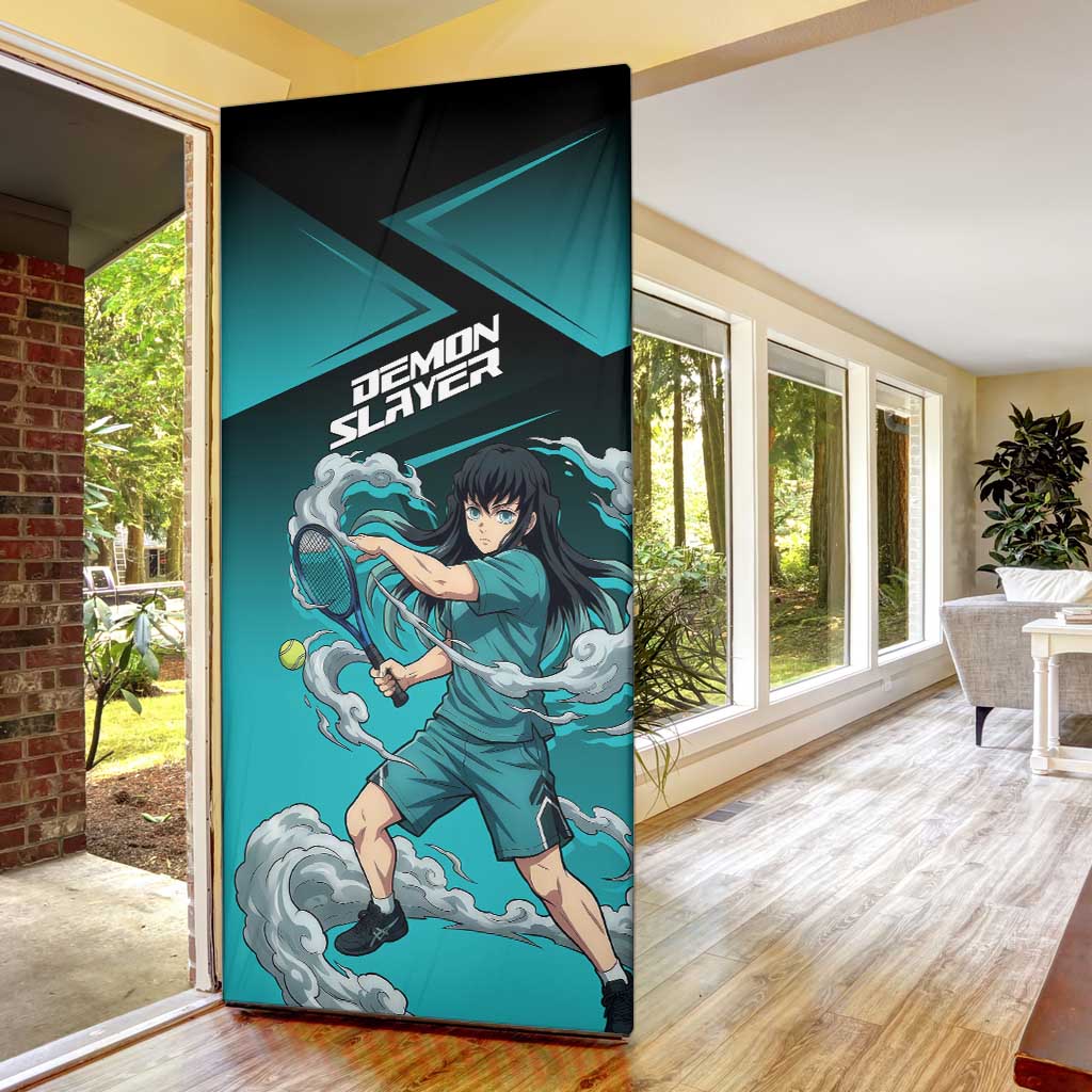Muichiro Tokito Mist Hashira Door Cover Sporty Anime Mashup Style