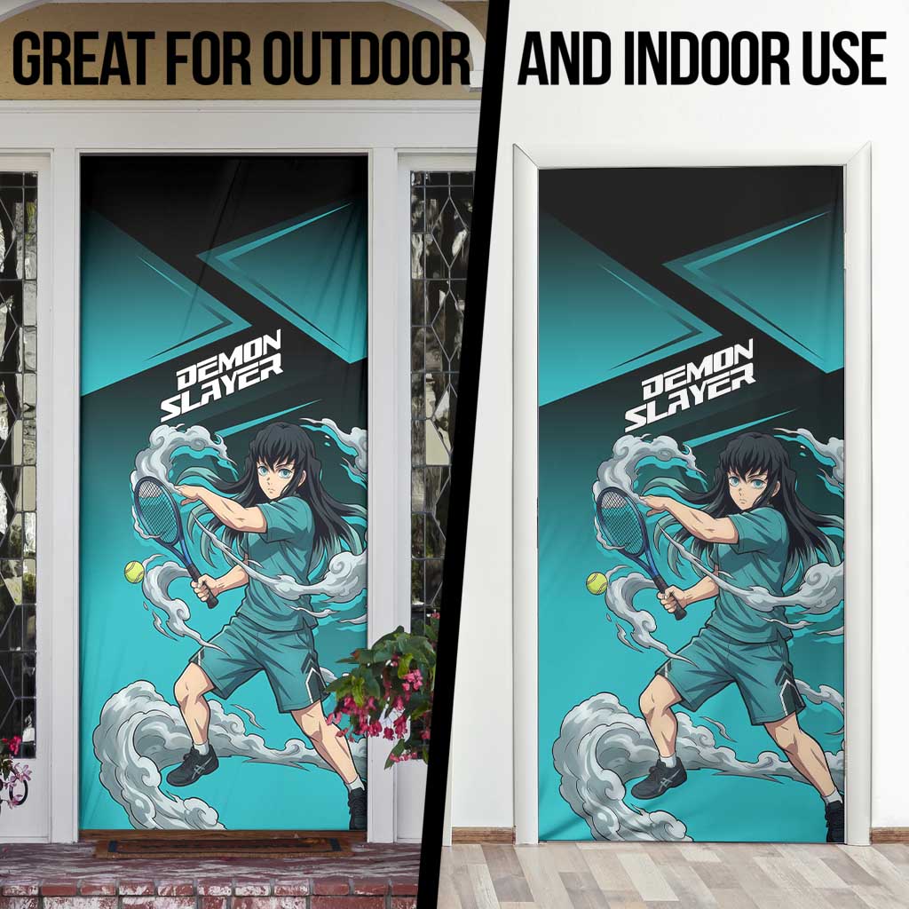 Muichiro Tokito Mist Hashira Door Cover Sporty Anime Mashup Style