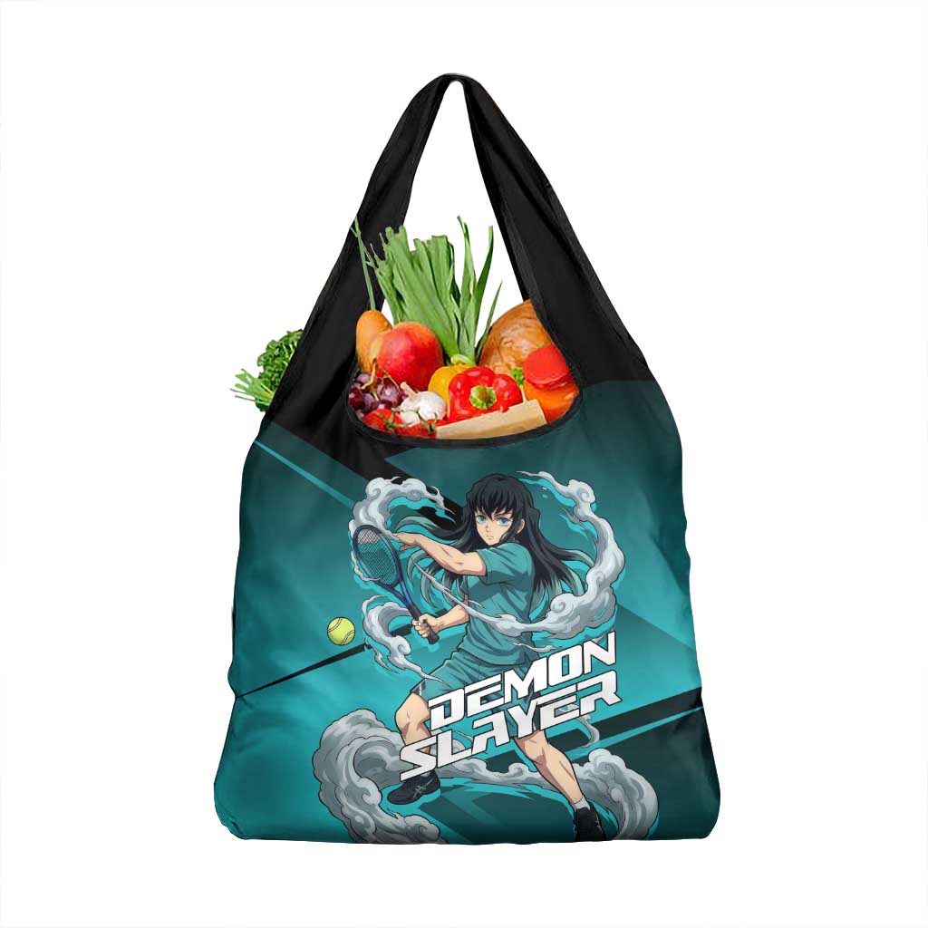 Muichiro Tokito Mist Hashira Grocery Bag Sporty Anime Mashup Style