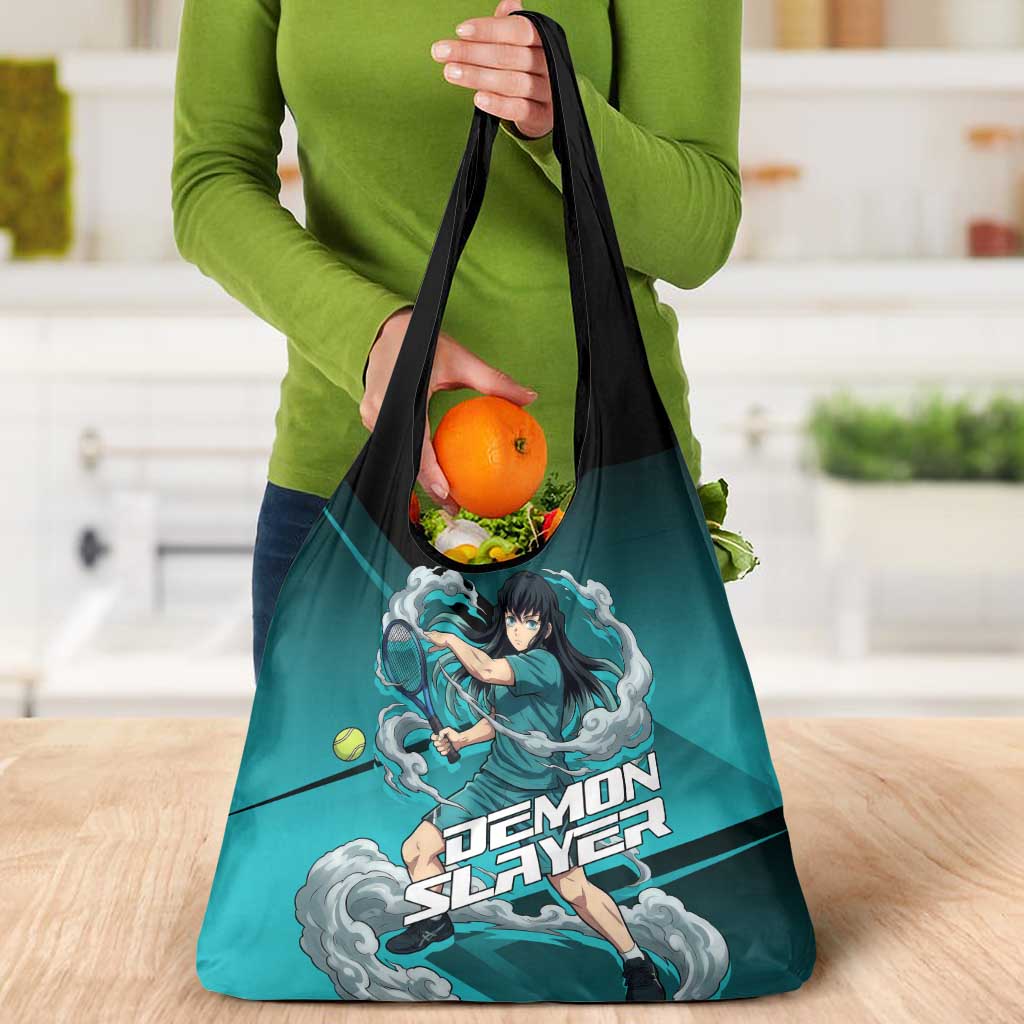 Muichiro Tokito Mist Hashira Grocery Bag Sporty Anime Mashup Style