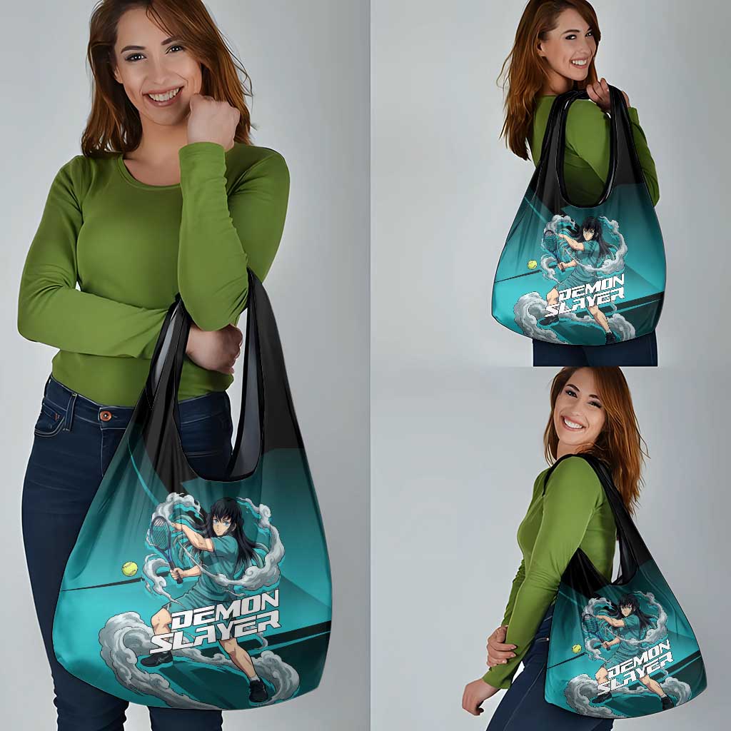 Muichiro Tokito Mist Hashira Grocery Bag Sporty Anime Mashup Style