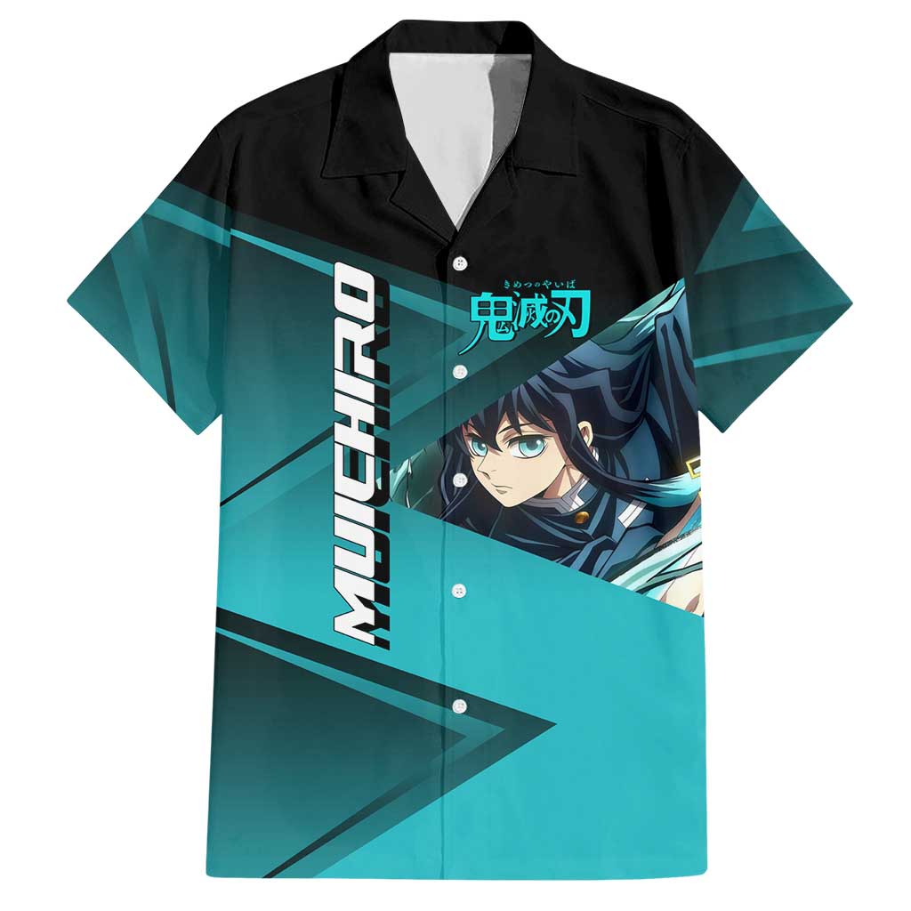 Muichiro Tokito Mist Hashira Hawaiian Shirt Sporty Anime Mashup Style