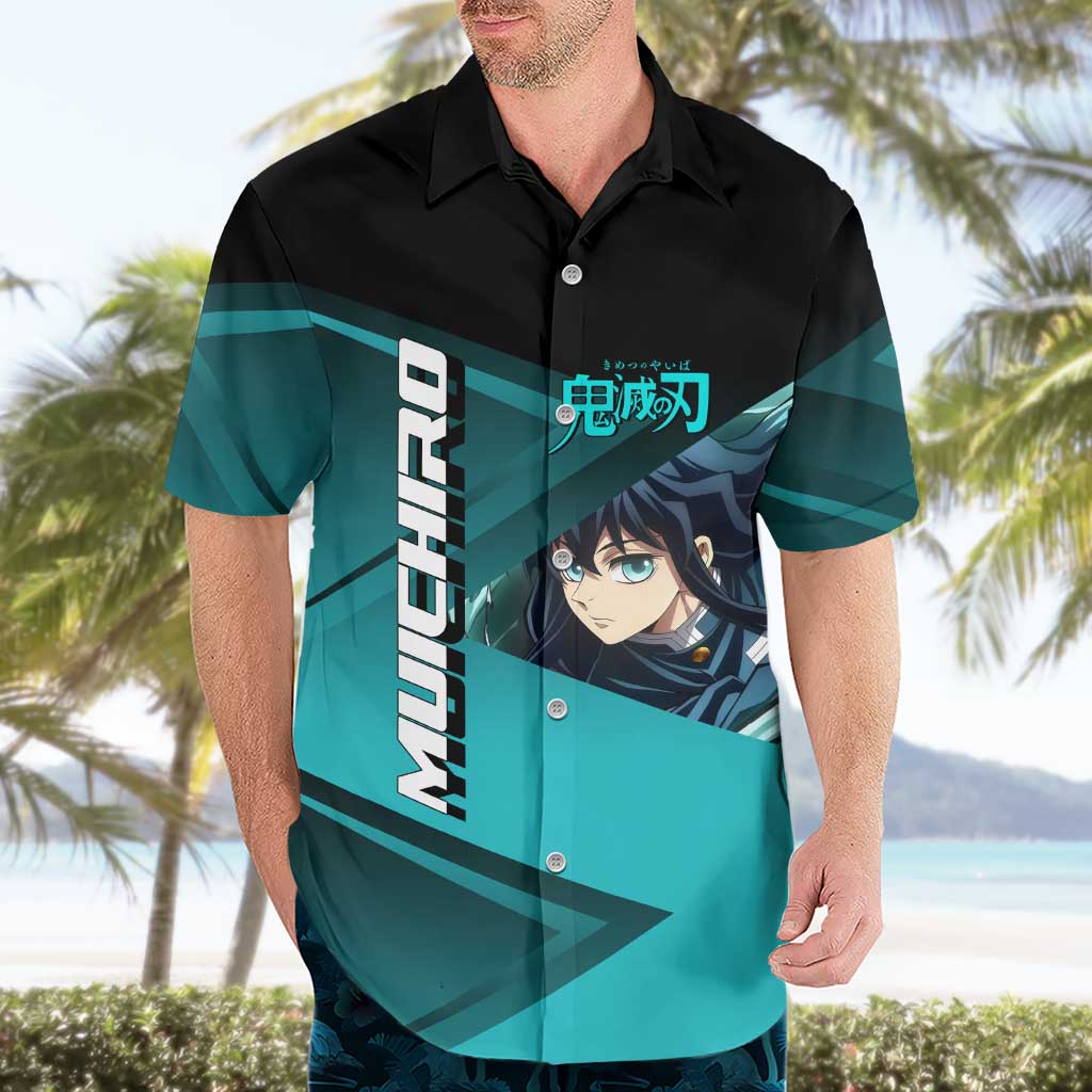 Muichiro Tokito Mist Hashira Hawaiian Shirt Sporty Anime Mashup Style