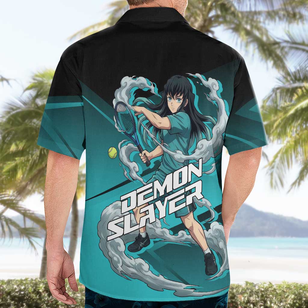 Muichiro Tokito Mist Hashira Hawaiian Shirt Sporty Anime Mashup Style