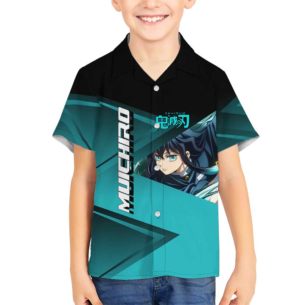 Muichiro Tokito Mist Hashira Hawaiian Shirt Sporty Anime Mashup Style