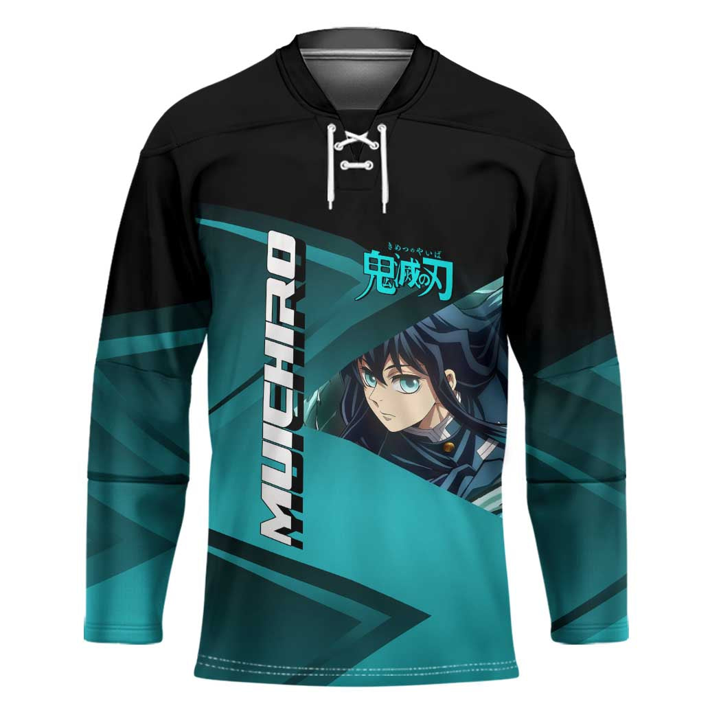 Muichiro Tokito Mist Hashira Hockey Jersey Sporty Anime Mashup Style
