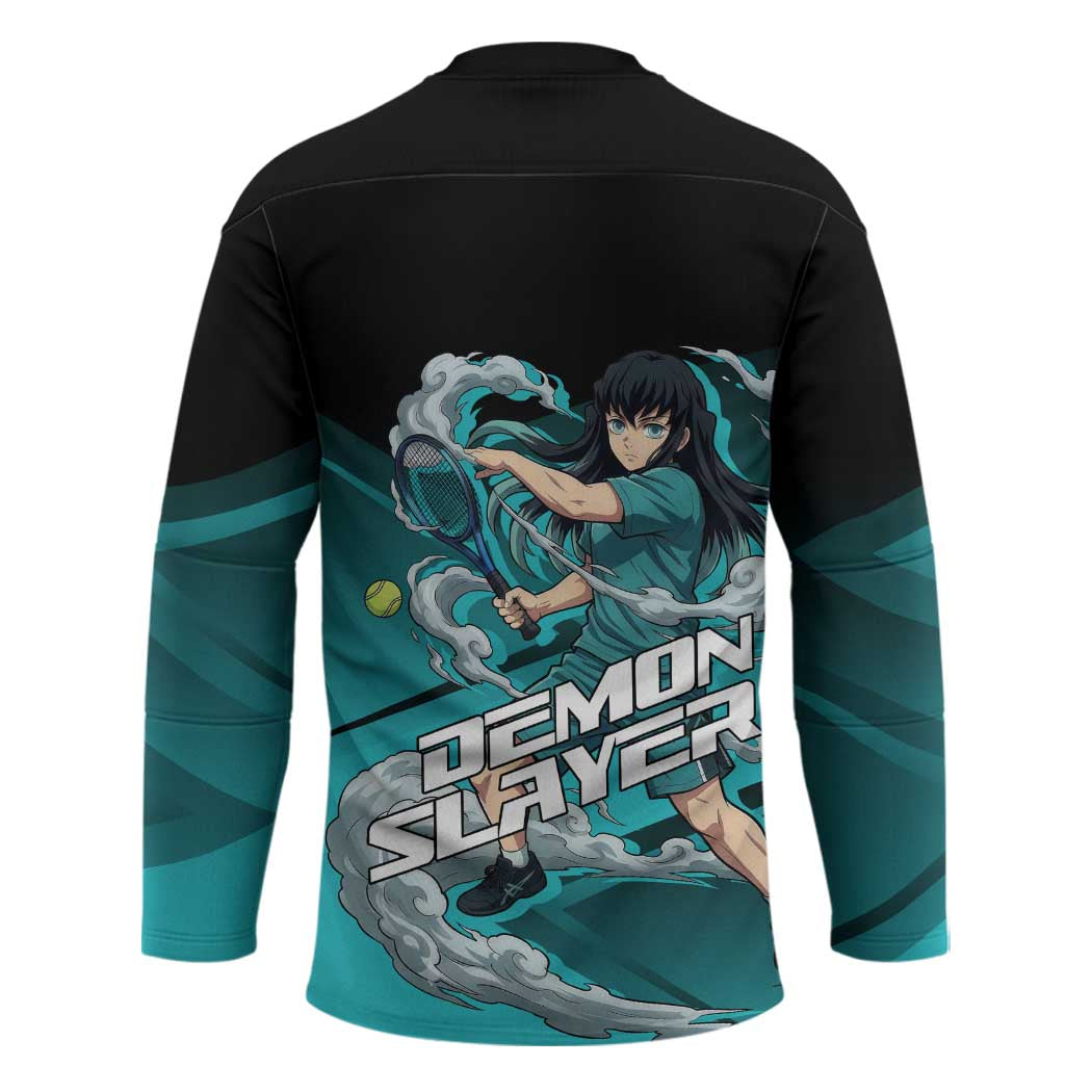Muichiro Tokito Mist Hashira Hockey Jersey Sporty Anime Mashup Style