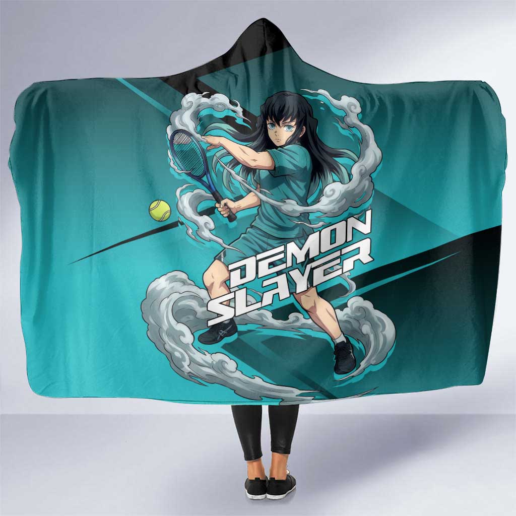 Muichiro Tokito Mist Hashira Hooded Blanket Sporty Anime Mashup Style