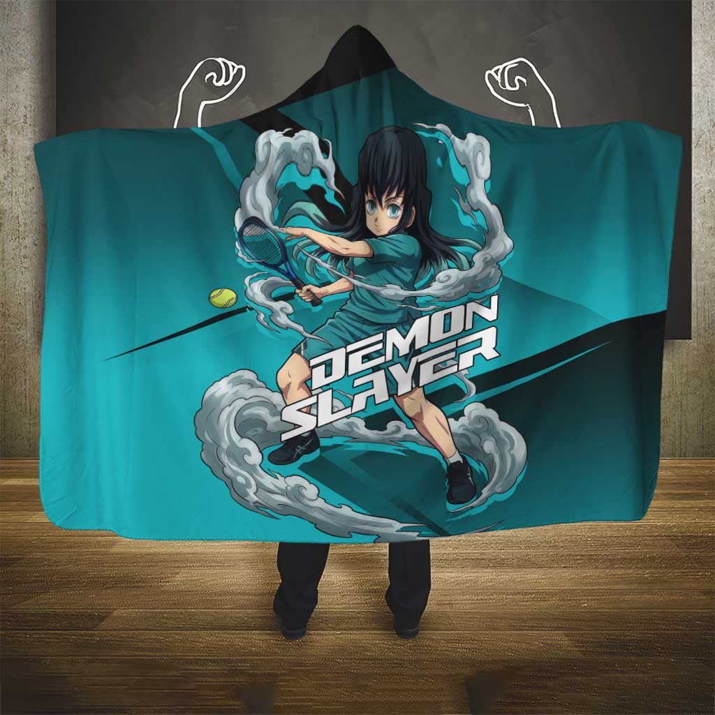 Muichiro Tokito Mist Hashira Hooded Blanket Sporty Anime Mashup Style