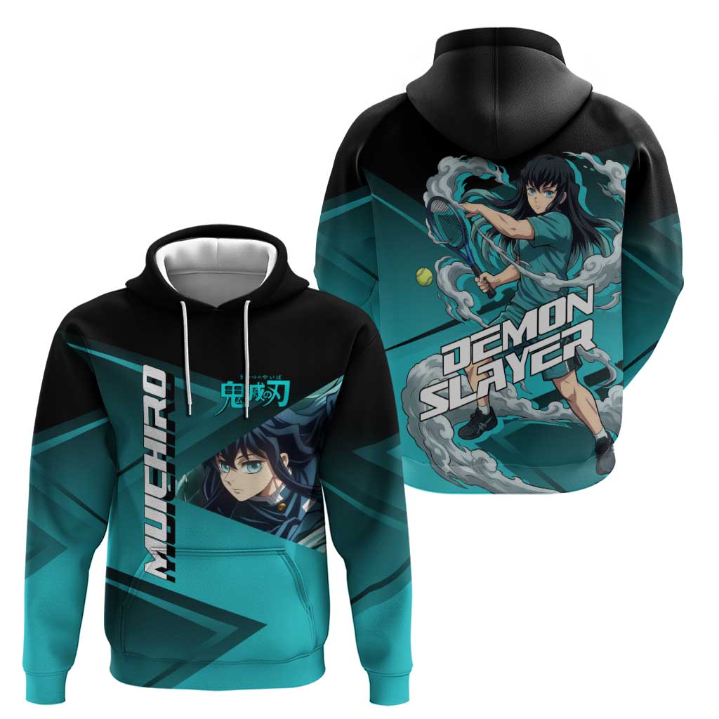 Muichiro Tokito Mist Hashira Hoodie Sporty Anime Mashup Style