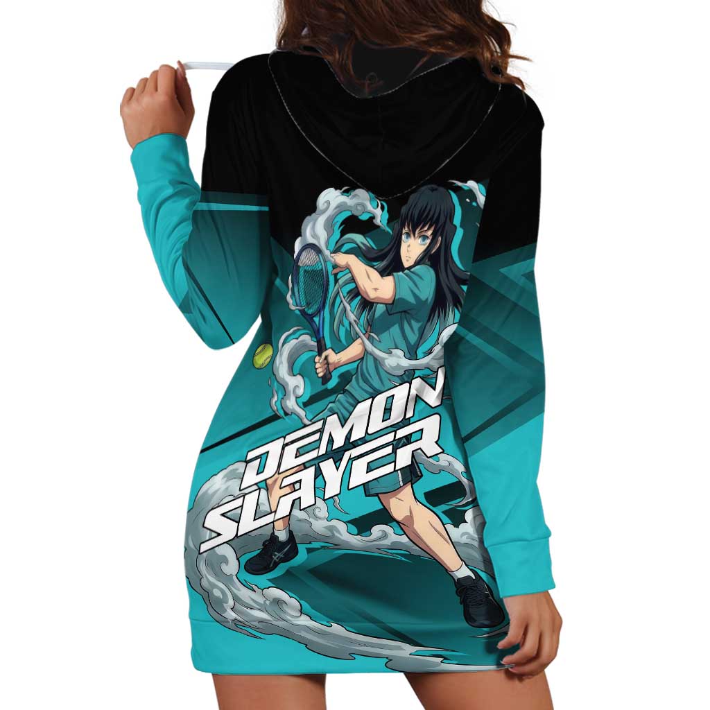 Muichiro Tokito Mist Hashira Hoodie Dress Sporty Anime Mashup Style