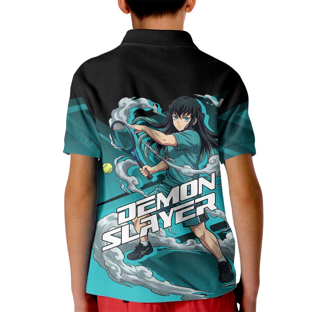 Muichiro Tokito Mist Hashira Kid Polo Shirt Sporty Anime Mashup Style