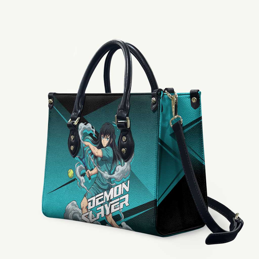 Muichiro Tokito Mist Hashira Leather Bag Sporty Anime Mashup Style