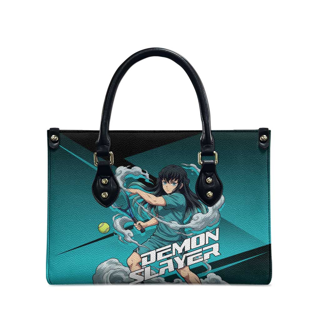 Muichiro Tokito Mist Hashira Leather Bag Sporty Anime Mashup Style