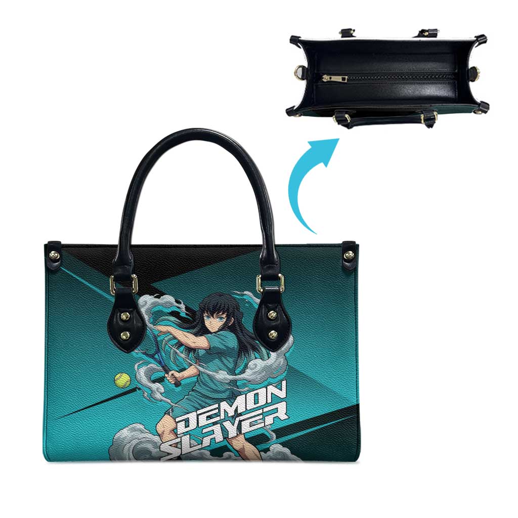 Muichiro Tokito Mist Hashira Leather Bag Sporty Anime Mashup Style