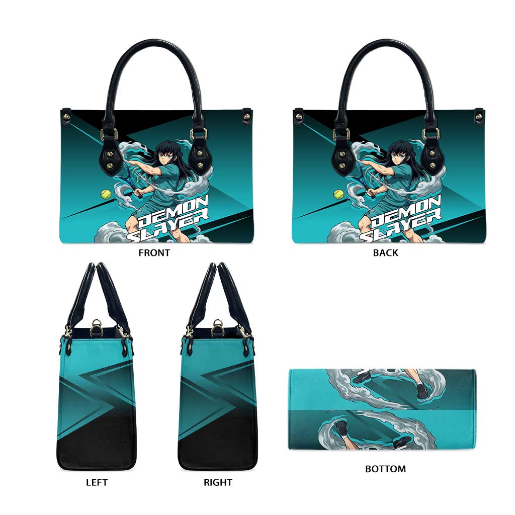 Muichiro Tokito Mist Hashira Leather Bag Sporty Anime Mashup Style