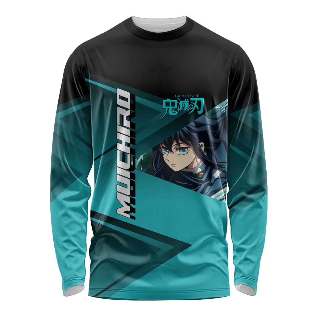 Muichiro Tokito Mist Hashira Long Sleeve Shirt Sporty Anime Mashup Style