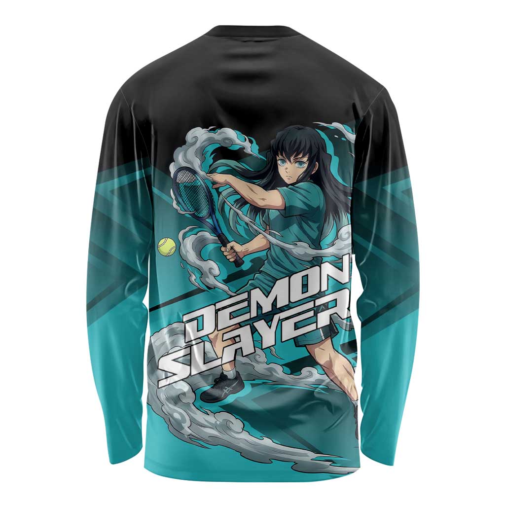 Muichiro Tokito Mist Hashira Long Sleeve Shirt Sporty Anime Mashup Style
