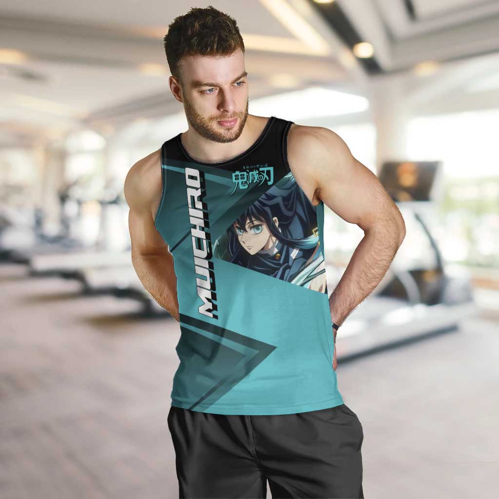 Muichiro Tokito Mist Hashira Men Tank Top Sporty Anime Mashup Style