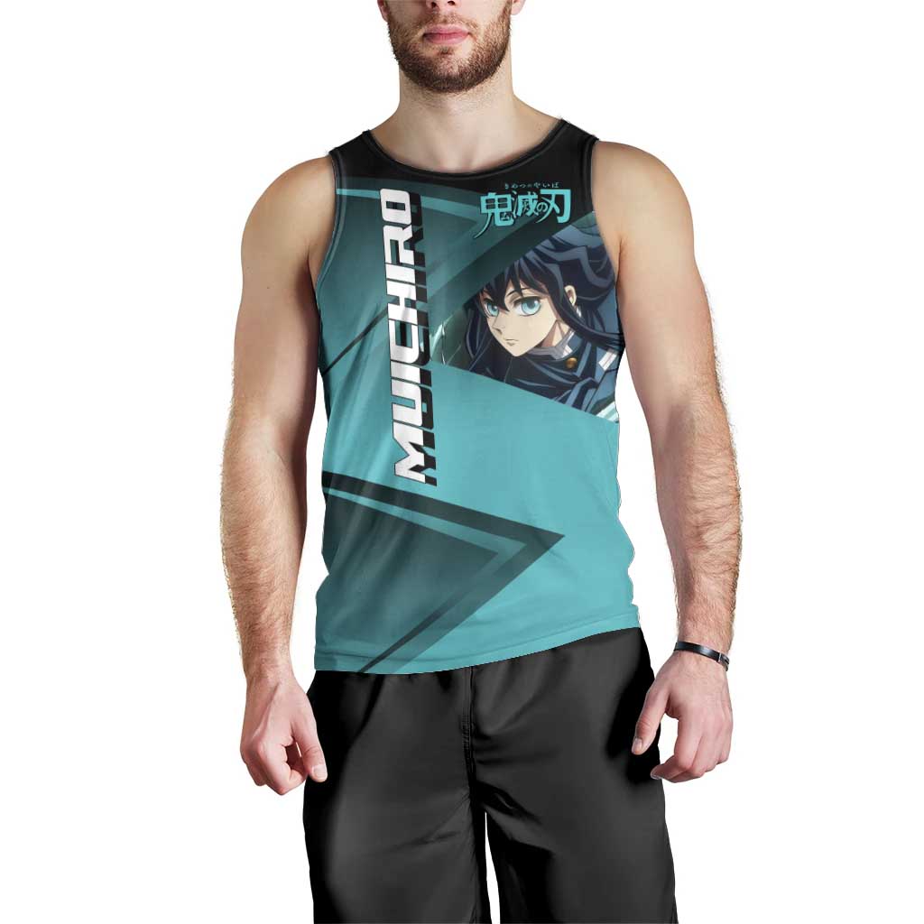 Muichiro Tokito Mist Hashira Men Tank Top Sporty Anime Mashup Style