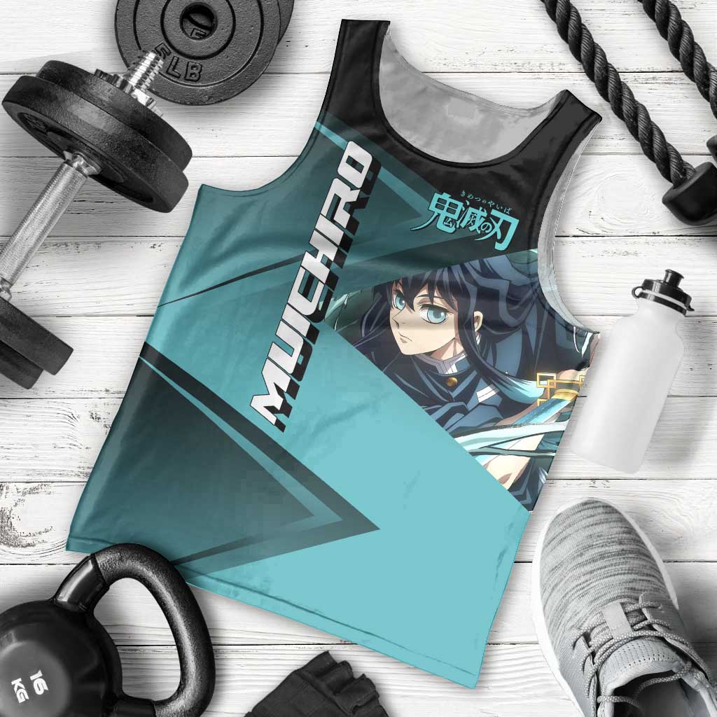 Muichiro Tokito Mist Hashira Men Tank Top Sporty Anime Mashup Style