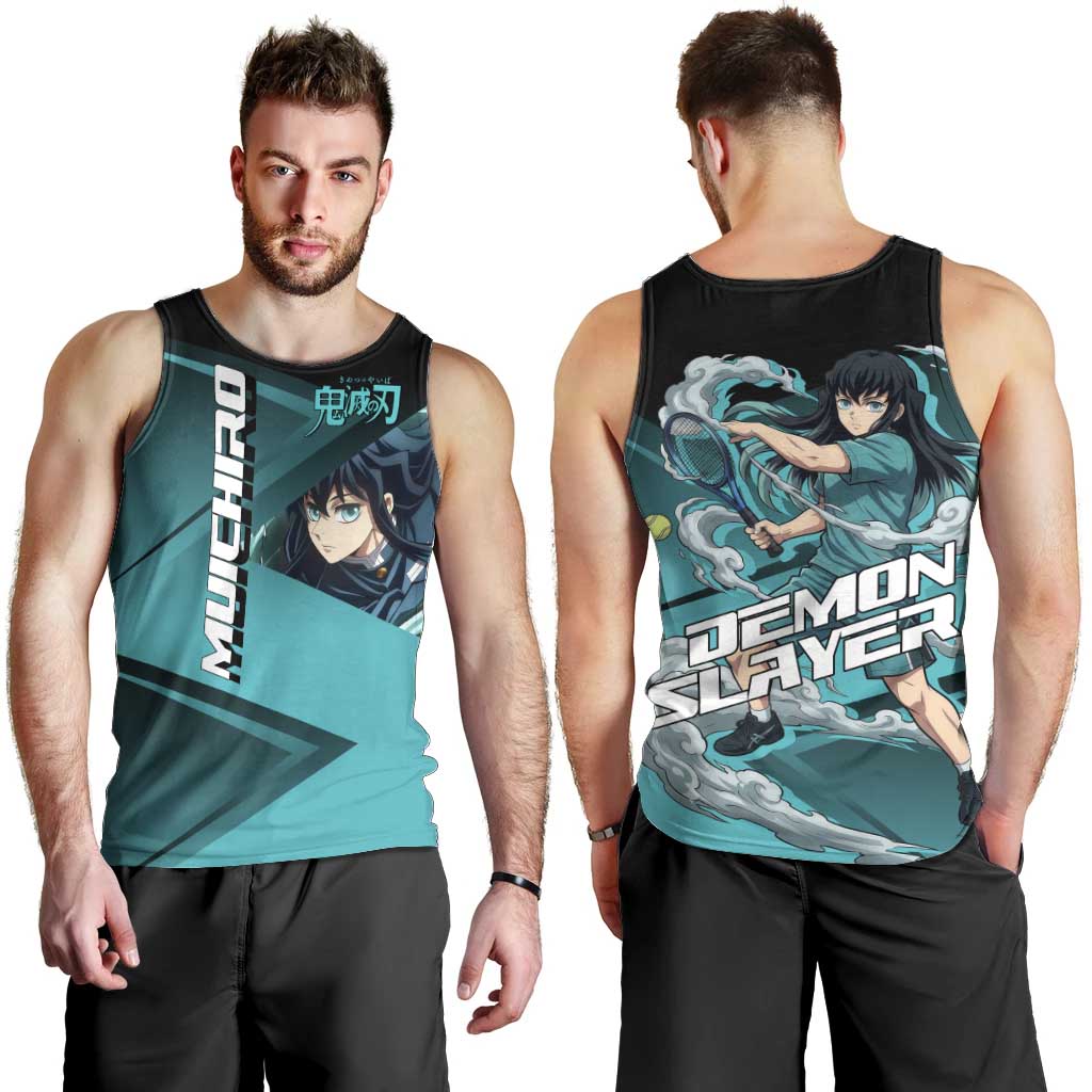 Muichiro Tokito Mist Hashira Men Tank Top Sporty Anime Mashup Style