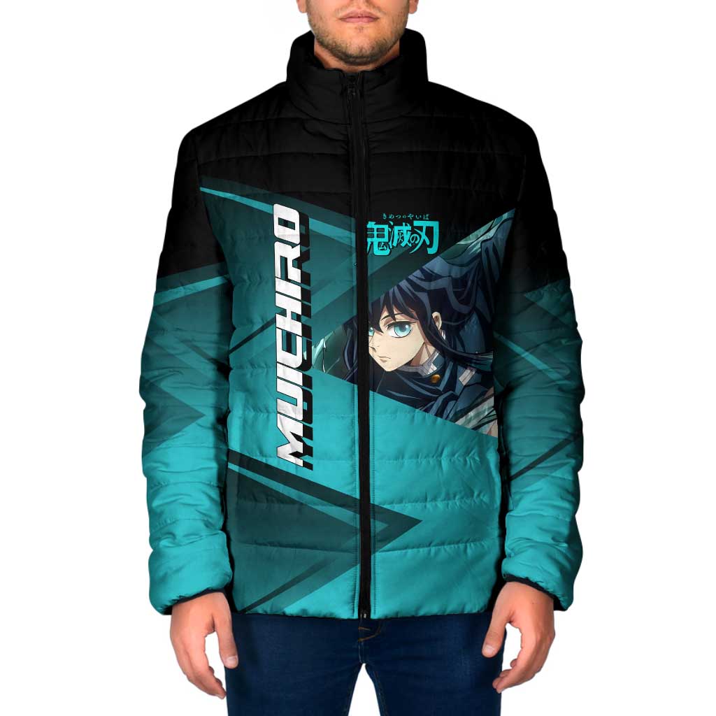 Muichiro Tokito Mist Hashira Padded Jacket Sporty Anime Mashup Style