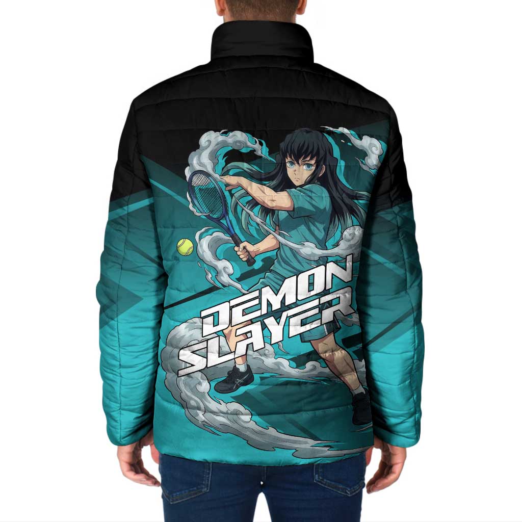 Muichiro Tokito Mist Hashira Padded Jacket Sporty Anime Mashup Style