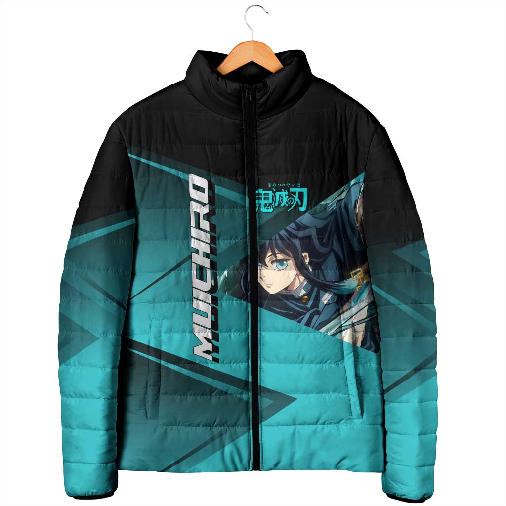 Muichiro Tokito Mist Hashira Padded Jacket Sporty Anime Mashup Style
