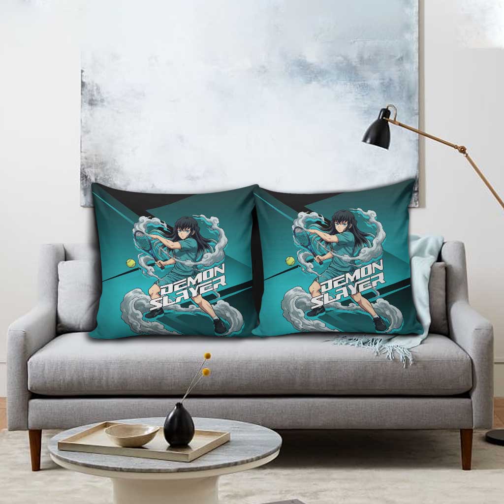 Muichiro Tokito Mist Hashira Pillow Cover Sporty Anime Mashup Style