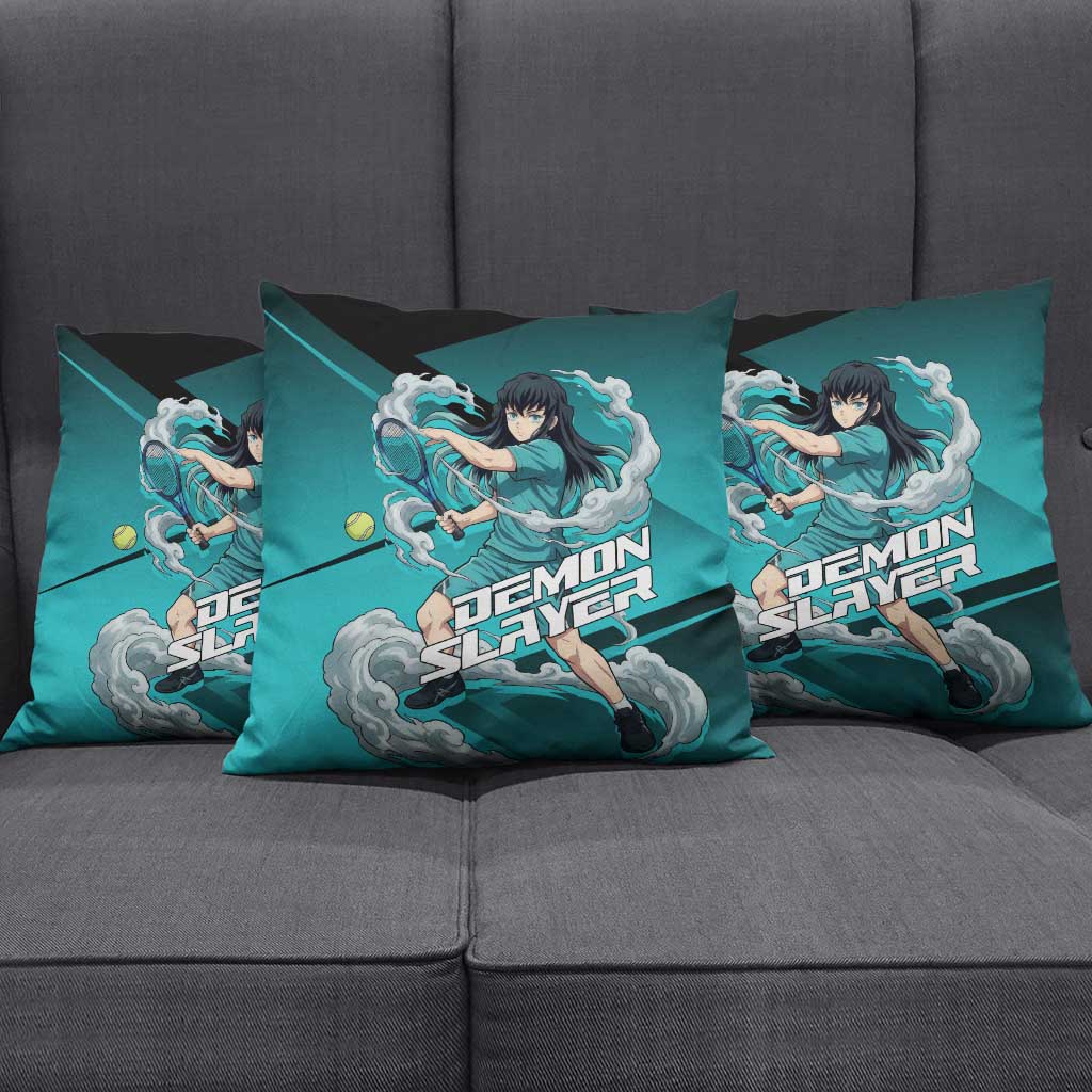 Muichiro Tokito Mist Hashira Pillow Cover Sporty Anime Mashup Style