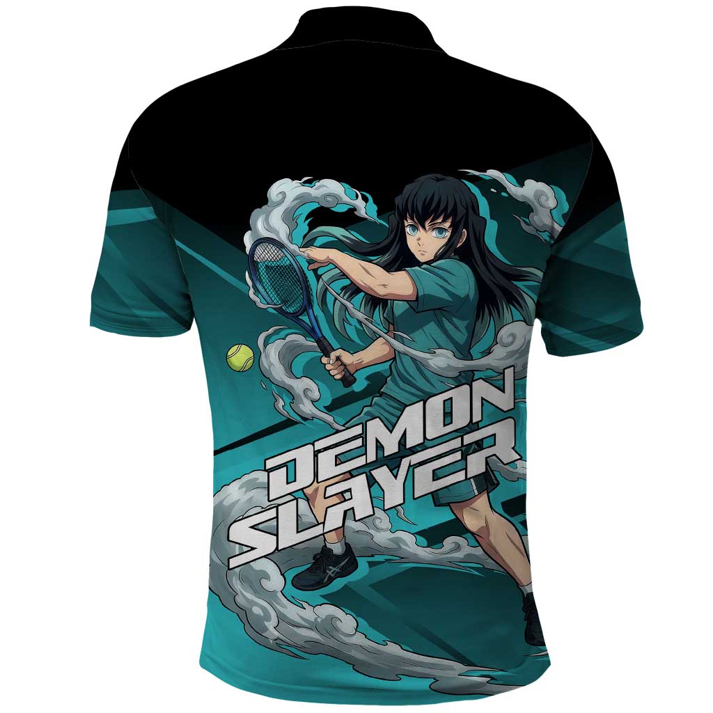 Muichiro Tokito Mist Hashira Polo Shirt Sporty Anime Mashup Style
