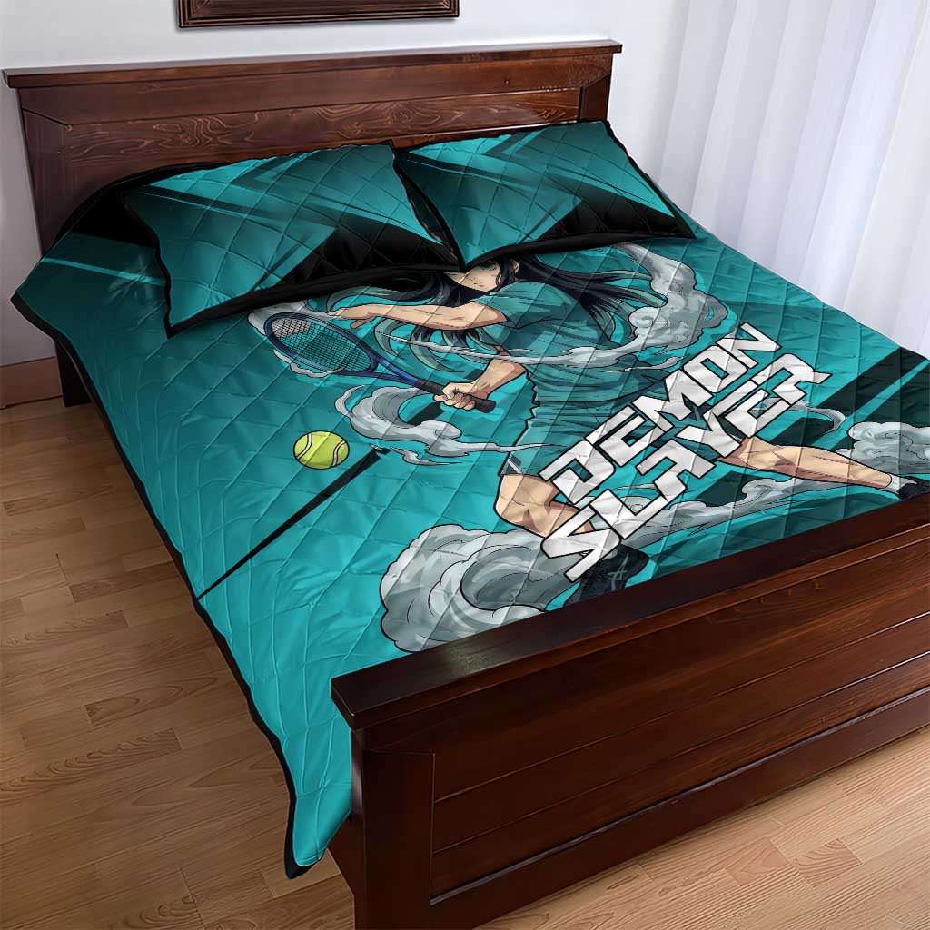 Muichiro Tokito Mist Hashira Quilt Bed Set Sporty Anime Mashup Style