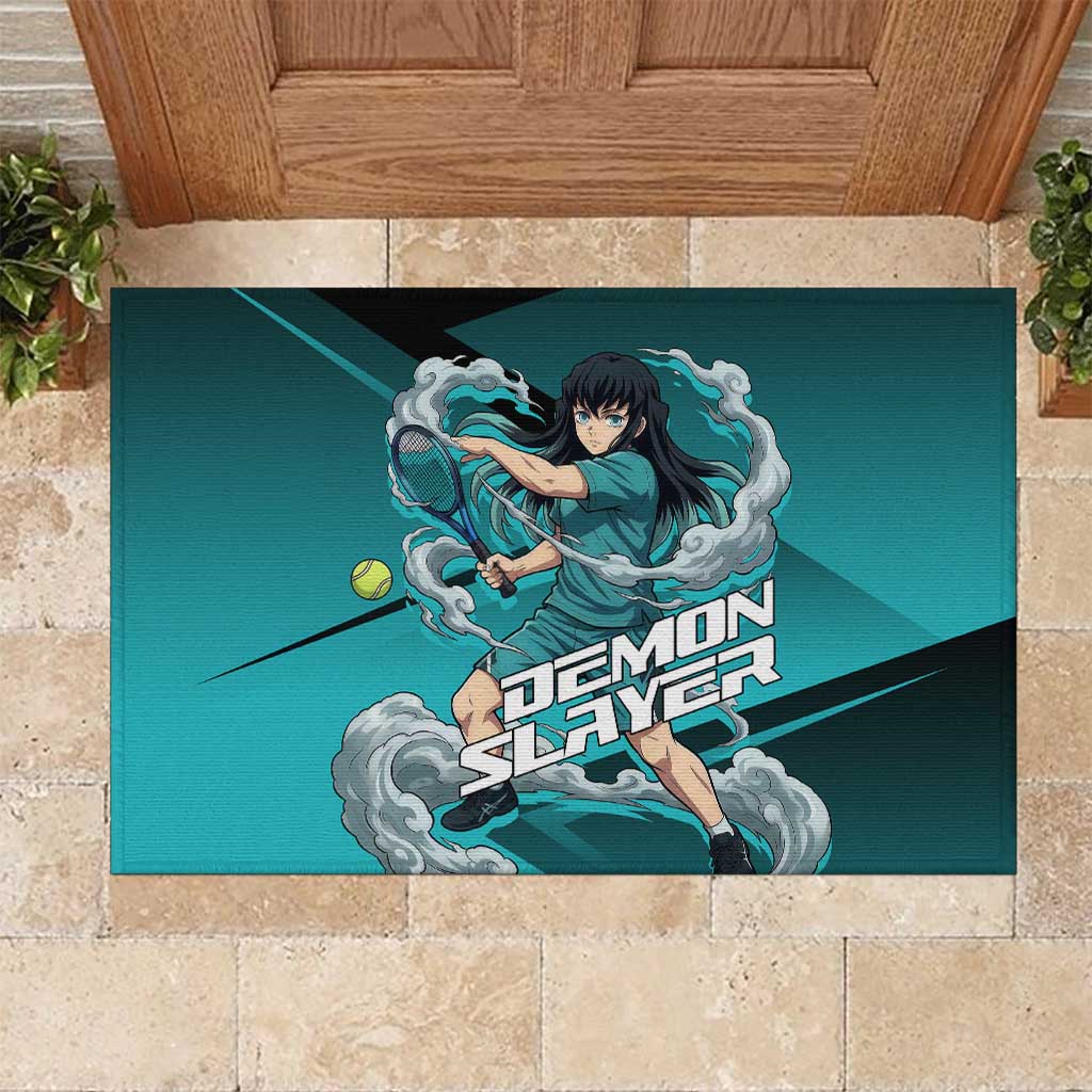 Muichiro Tokito Mist Hashira Rubber Doormat Sporty Anime Mashup Style