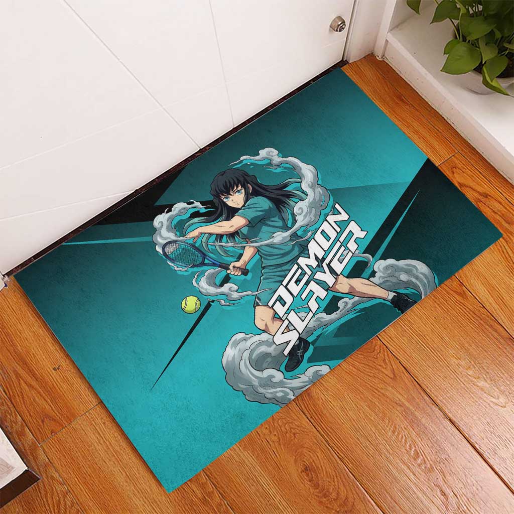 Muichiro Tokito Mist Hashira Rubber Doormat Sporty Anime Mashup Style