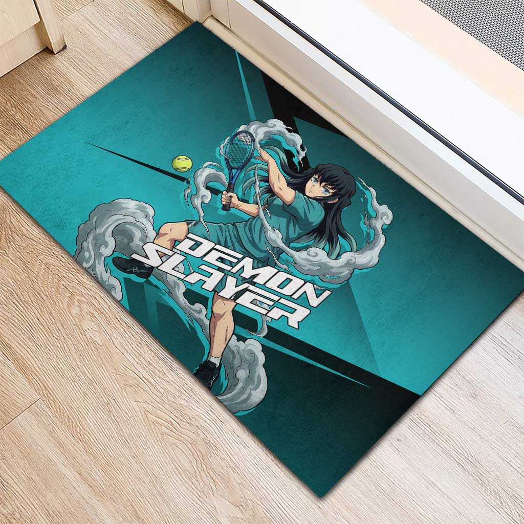 Muichiro Tokito Mist Hashira Rubber Doormat Sporty Anime Mashup Style