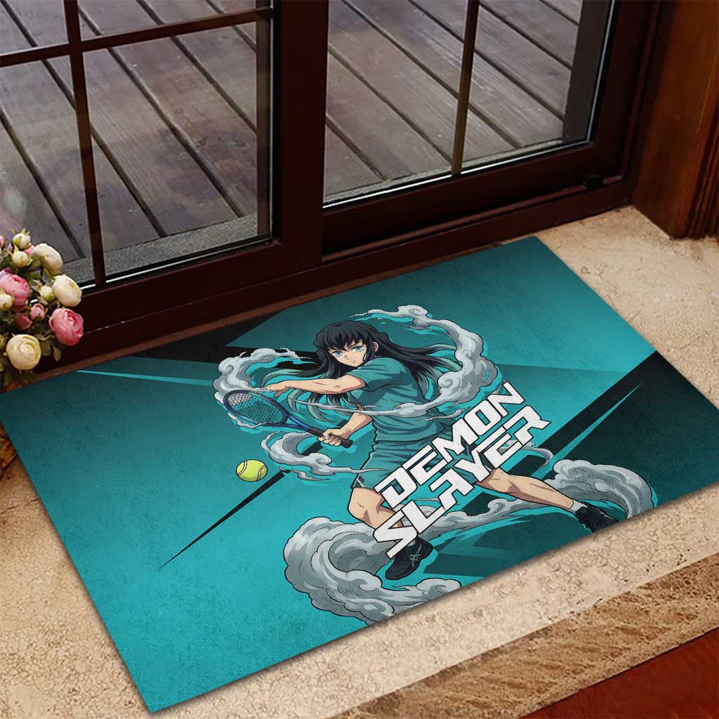 Muichiro Tokito Mist Hashira Rubber Doormat Sporty Anime Mashup Style