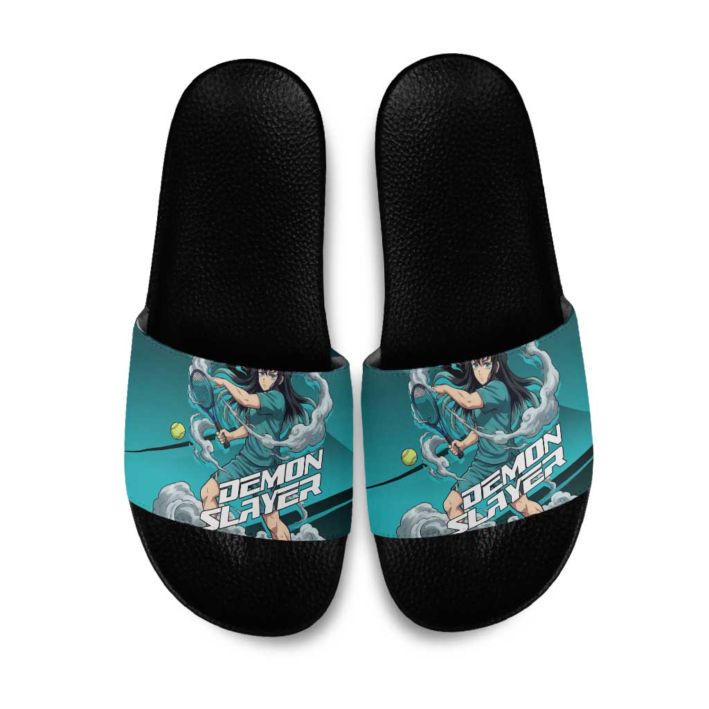 Muichiro Tokito Mist Hashira Slide Sandals Sporty Anime Mashup Style