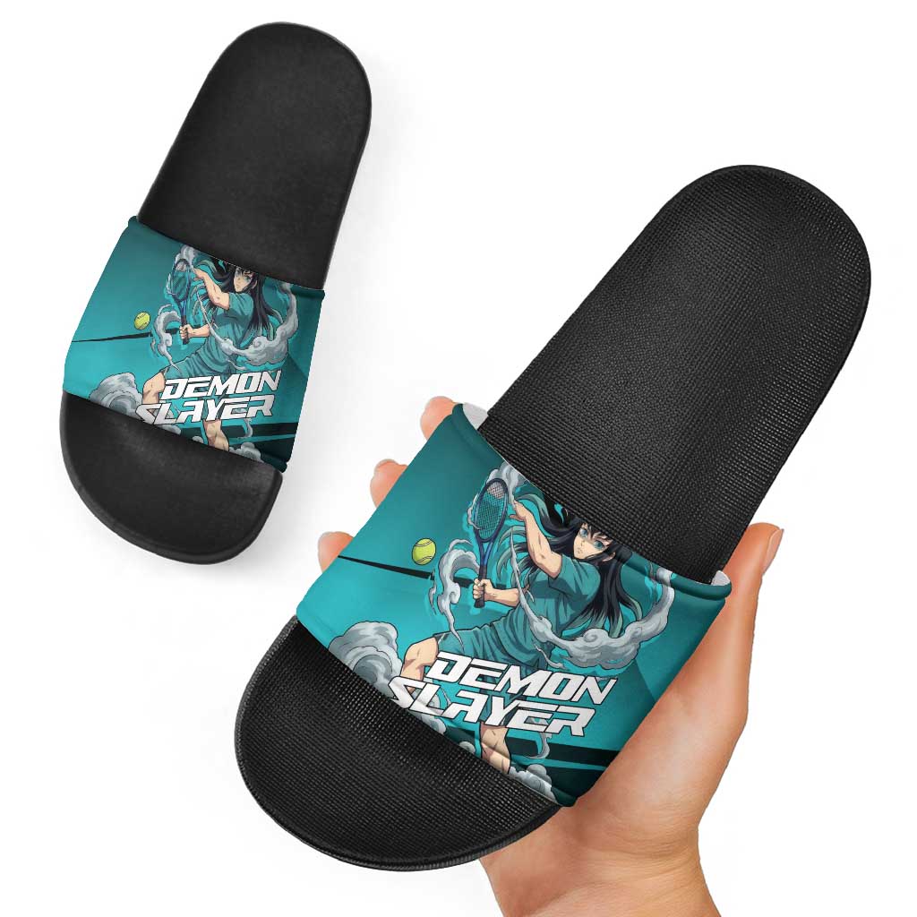 Muichiro Tokito Mist Hashira Slide Sandals Sporty Anime Mashup Style