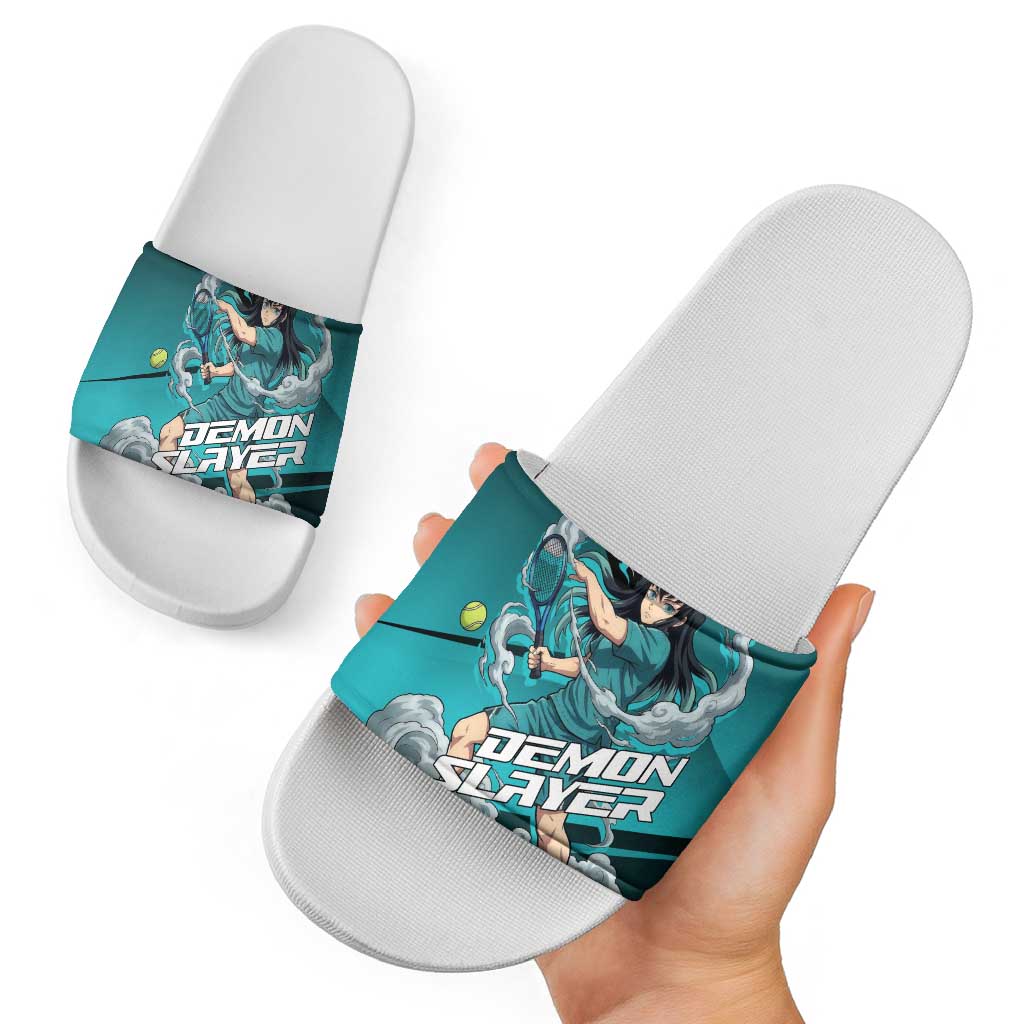 Muichiro Tokito Mist Hashira Slide Sandals Sporty Anime Mashup Style