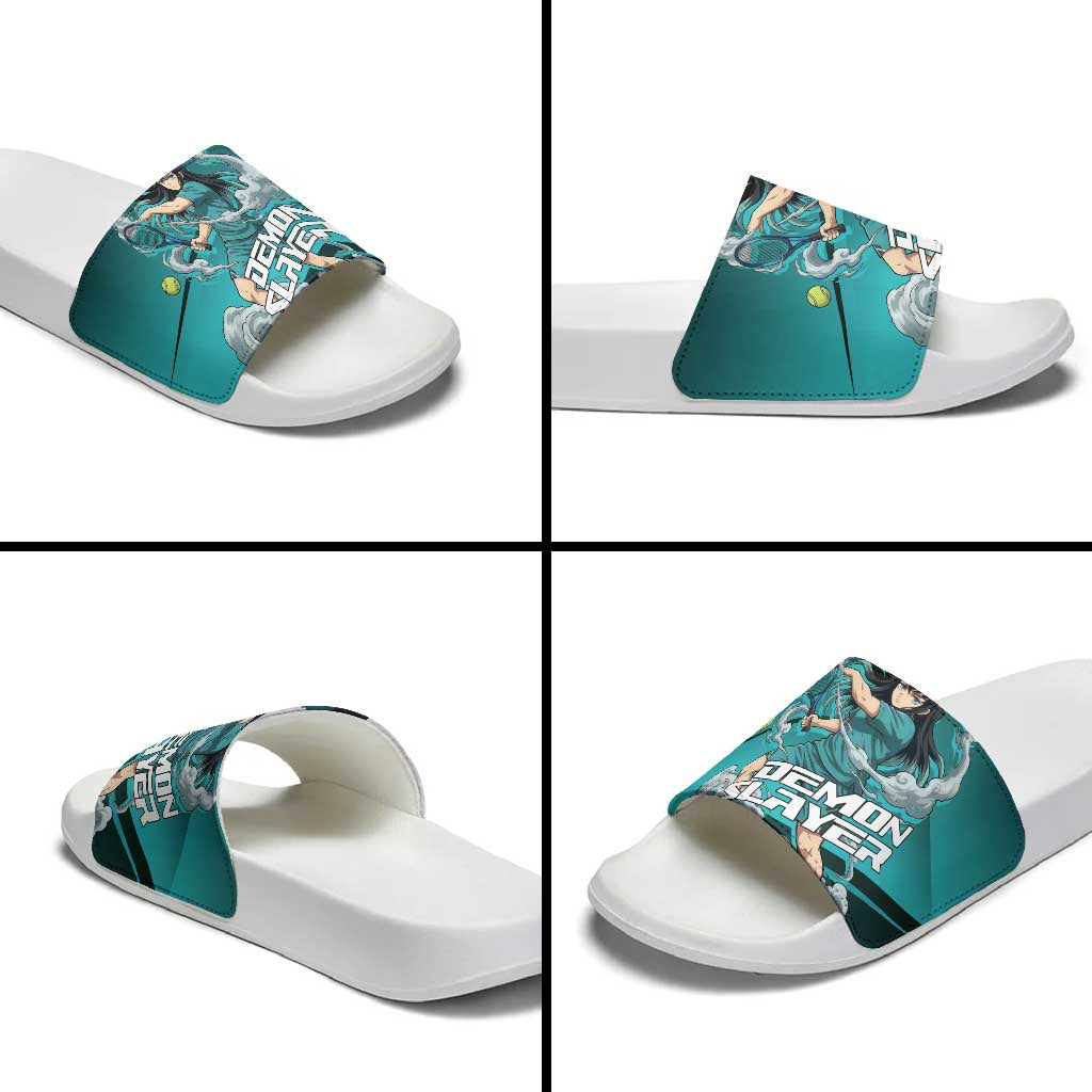 Muichiro Tokito Mist Hashira Slide Sandals Sporty Anime Mashup Style